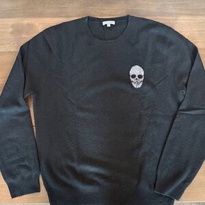 Black Skull 💀 Wool & Cashmere Men’s Sweater